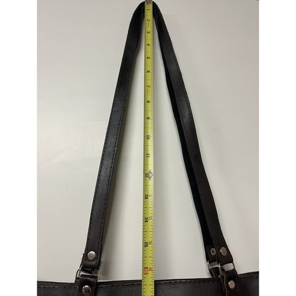 Boho Country Leather And Suede Shoulder Bag Red Brown Purse with Tapestry insert - Picture 13 of 13